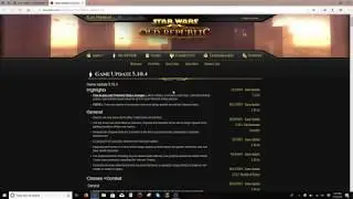 SWTOR Game Update 5.10.4 Announcement - FTP/Preferred Player Giveaway
