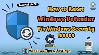 How to Reset Windows Defender in Windows 11 (Step by Step Guide)👍