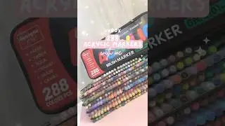 Unboxing the Guangna 288 Acrylic Marker Set ✨ | Massive Color Range!