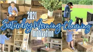 SATURDAY MORNING CLEANING MOTIVATION / ALL DAY CLEAN WITH ME / WEEKEND CLEANING MOTIVATION 2021