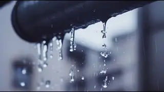 Rain Dripping from Drainpipe | 10 Hours | Sleep, Focus & Study