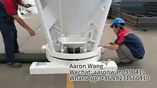 Boscaro 5 in 1 Concrete Bucket with Rubber Discharging Pipe, Steel Discharging Chute and Forklift