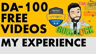 DA-100 Exam Free Videos #TAIK18 (17-12) Power BI