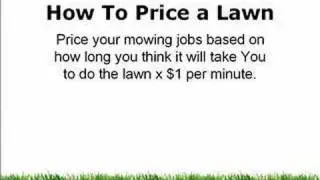 Lawn Care Business Estimating: How To Price Mowing a Lawn