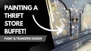 New Chinoiserie Transfer - A Dixie Belle Painted Buffet Makeover