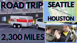 Поездка на грузовом прицепе U-Haul 6x12 из Хьюстона в Сиэтл, 2300 миль