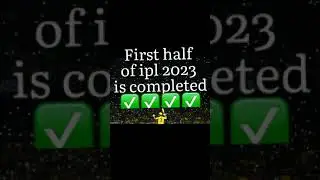 ipl points table | 1st half of ipl2023 is completed✅ #ipl2023 #cricket #shortsfeed #youtubeshorts