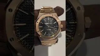 Audemars Piguet Royal Oak 41mm Rose gold - Black Dial - Bracelet 15400OR.OO.1220OR.01 - 2016