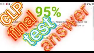 CLP advance programming language C final test answer.           CLP Final test answer