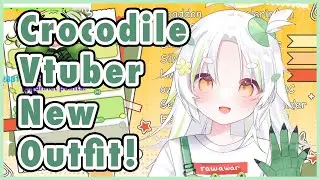 Cuteness overload‼️ Crocodile Vtuber🐊 NEW OUTFIT DEBUT!【Cupidyle】