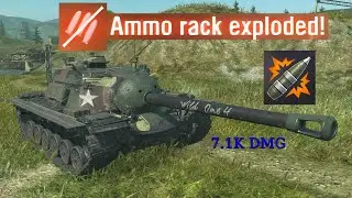 T110E3 Ammorack Compilation and HE shots - one replay 7.1K DMG - WOT B