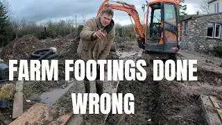 Farm footing, In deep water!