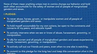 Comics Pledge is an alcoholics pledge