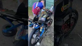 Suzuki ax100 racing motovelocidad bajacinlindrada #dragracer  #motorsport #bikelife
