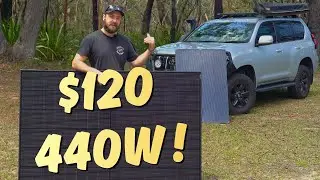 Testing a Bunnings House Solar Panel on a 4WD 12V System