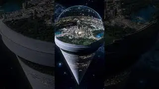 Cosmic Conehab #sciencefiction #spacearchitecture #spacecity #futuretech