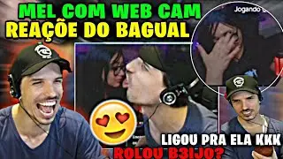 Reação do BAGUAL ao VER A MEL COM WEB CAM NA live😂🔥LIGOU PRA ELA AO VIVO