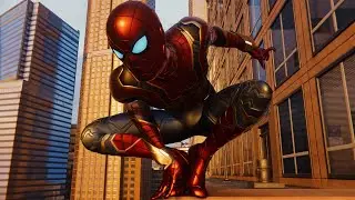 Spider-Man PS4 - Iron Spider Suit Free Roam Gameplay