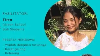 workshop natural dye (Coffee Dye workshop) - Tirta, Green School Bali student