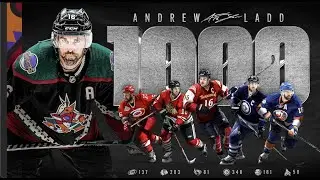Церемония празднования 1000-й игры Эндрю Лэдда | Arizona Coyotes