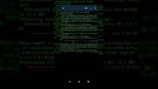 Install Django using Pydroid 3's terminal. | #shorts #django #terminal #pydroid3 #python #short