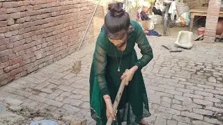 देखिए दोस्तों मैंने आज कैसे गोबर से उपले बनाए हैं | Rakhi official cooking | Rakhi cooking