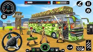 Offroad Army Bus Driving - US  Soldiers Transport Duty Driver 3D : Android Gameplay