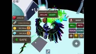 Blade throwing simulator SOMEONE TRADED ME GOD PETS