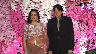 Padmini Kolhapure With Her Husband Tutu Sharma At Akash Ambani & Shloka Ambani's Grand Reception Par