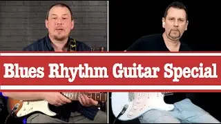 How to play Blues Rhythm Guitar lesson with Marc Guitar & John Casson