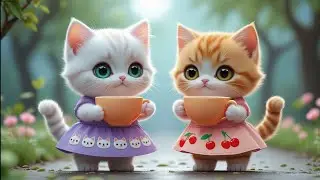 &ldquo;Cute Baby Cats Drinking Tea 🍵 | Adorable Kitten Cartoon Animation&rdquo;