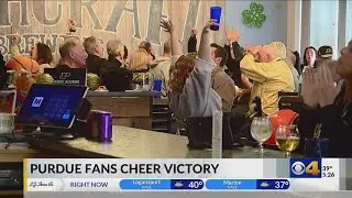 Purdue fans watch round 1 of March Madness win