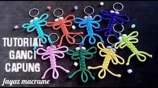 GANTUNGAN KUNCI CAPUNG DARI TALI KUR||FAYAZ MACRAME||MACRAME DRAGON FLY KEYCHAIN||MACRAME||TALIKUR