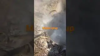 Boiling maple syrup. Please subscribe