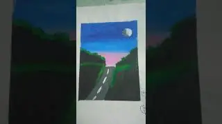 cute watercolor scenery 😀🤩😀🤩🤩 #shorts #fypシ゚viral