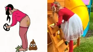 Nastya va mot nha chqi ma thuat vqi mot slide funny drawing meme video 