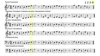 Estudo R&iacute;tmico n&ordm; 4 &ndash; Semibreve, M&iacute;nima e Sem&iacute;nima | Exerc&iacute;cio com &Aacute;udio