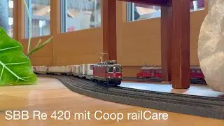 M&auml;rklin 37348 &ndash; SBB Re 420 mit Coop railCare Zug | Swiss H0 Model Railway