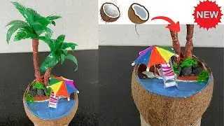 Diy: Decorative Showpiece Making from Coconut Shells | Best Out of Waste Craft Ideas