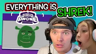 Everyone is SHREK! We play GARTIC PHONE Exquisite corpse mode!