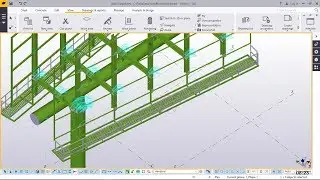 How to create a walkway and handrails on billboard in Tekla Structures