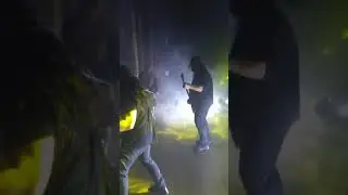 Hanging out live on stage