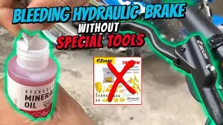 HOW to BLEED MTB HYDRAULIC BRAKE without SPECIAL TOOLS!