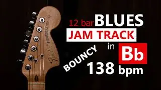 Blues Backing Track in Bb - Bouncy (12 bar, 138 bpm)