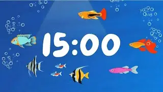 15 Minute Countdown Timer with Relaxing Music | Calm Focus Timer