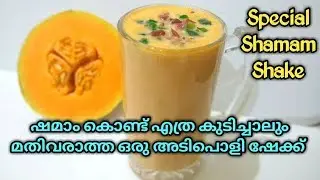 ഷമാം കൊണ്ട് എത്ര കുടിച്ചാലും മതിവരാത്ത ഷേക്ക്&zwnj; | Shamam MilkShake | Muskmelon Shake | Ifthar Drink