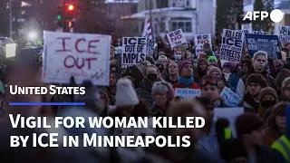 Minneapolis residents hold vigil after woman killed by ICE agent | AFP