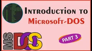 Introduction to Microsoft DOS Part 3 in Urdu and Hindi