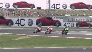 2014 WSBK Misano -- Race 2 highlights