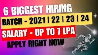 6 OFF Campus Drive | Latest Freshers Jobs 2024 | Internships 2024 | Software Developer Jobs #hiring